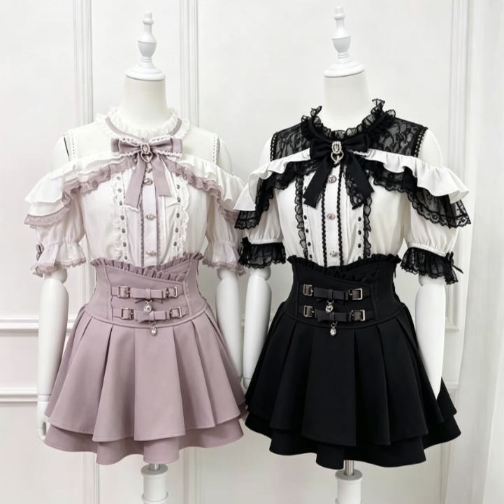 Japanese Women Formal Wear - Japanische Lolita-Bluse für Damen, Kawaii Harajuku