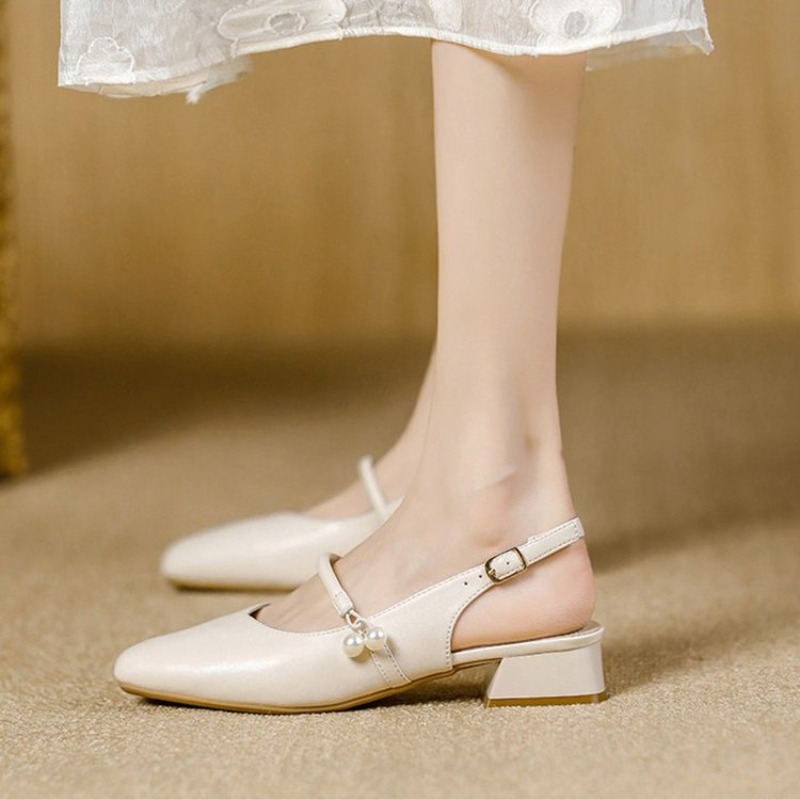 Women'S Work Fashion - Damen Slingback Mary Janes mit eckiger