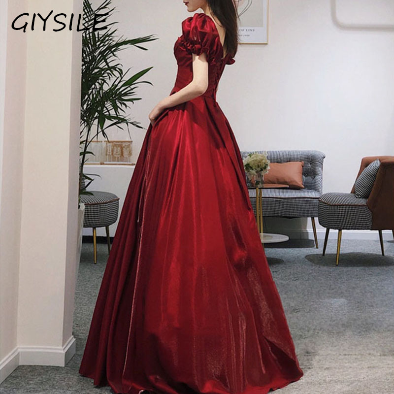 Women'S Formal Dinner Wear - Abendkleid rot Braut Toast tragen neue