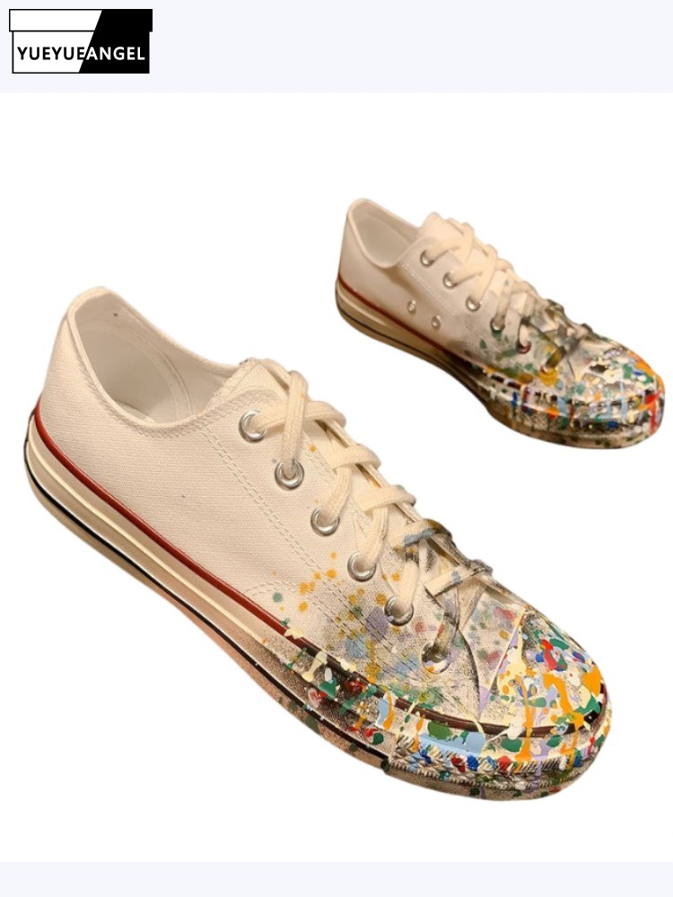 Women'S Work Fashion - Damen Frühling Neuheit Schnür-Pumps mit Bemalten