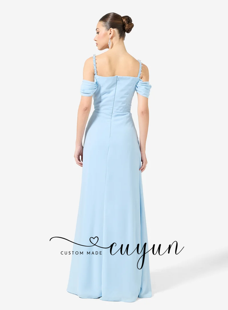 CUYUN Maßgeschneiderte himmelb – Women'S Formal Dinner Wear Bewertung und Preis