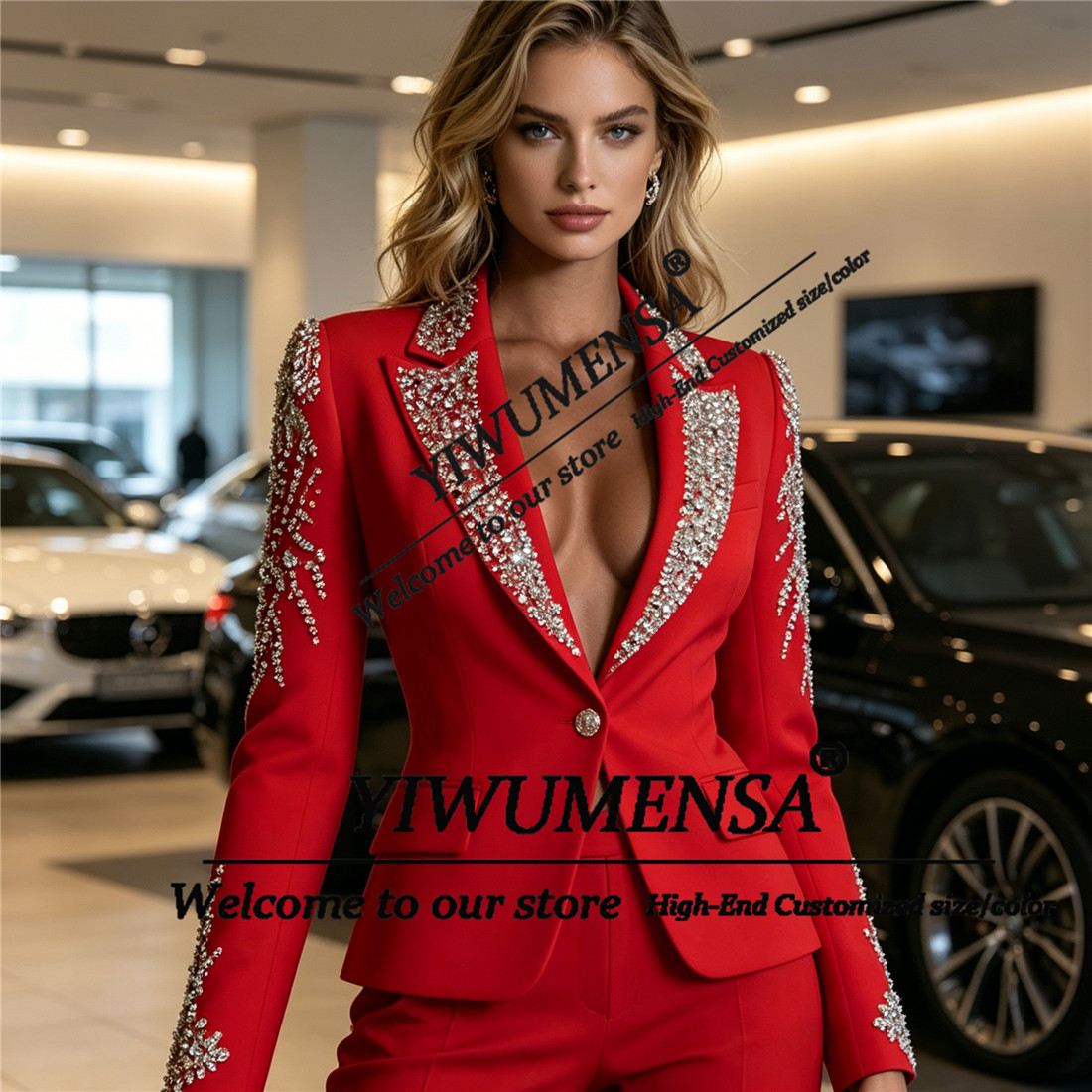Luxuriöse Damenanzüge 2-teilig – Formal Wear Women Us Bewertung und Preis