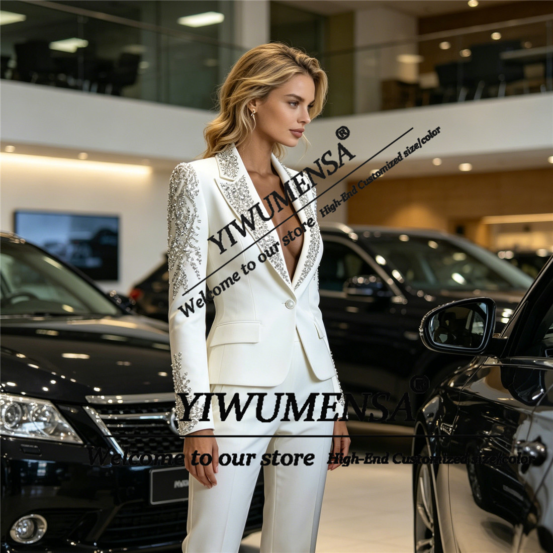 Luxuriöse Damenanzüge 2-teilig – Formal Wear Women Us Bewertung und Preis