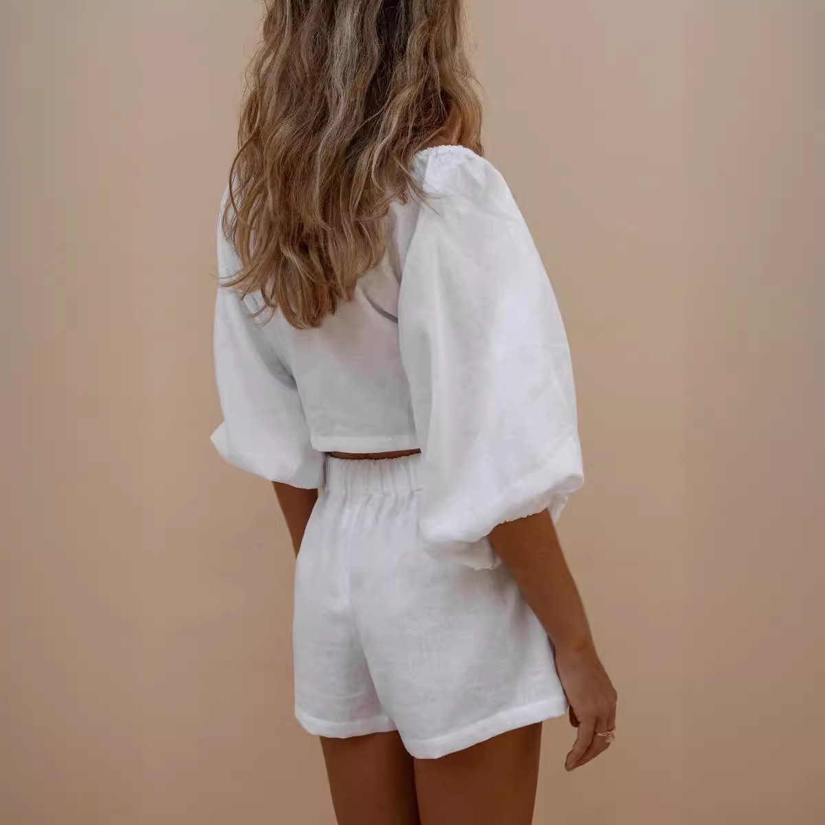 Puff ärmel Spitze Shorts monoc – Monochrome Suit Set Bewertung und Preis