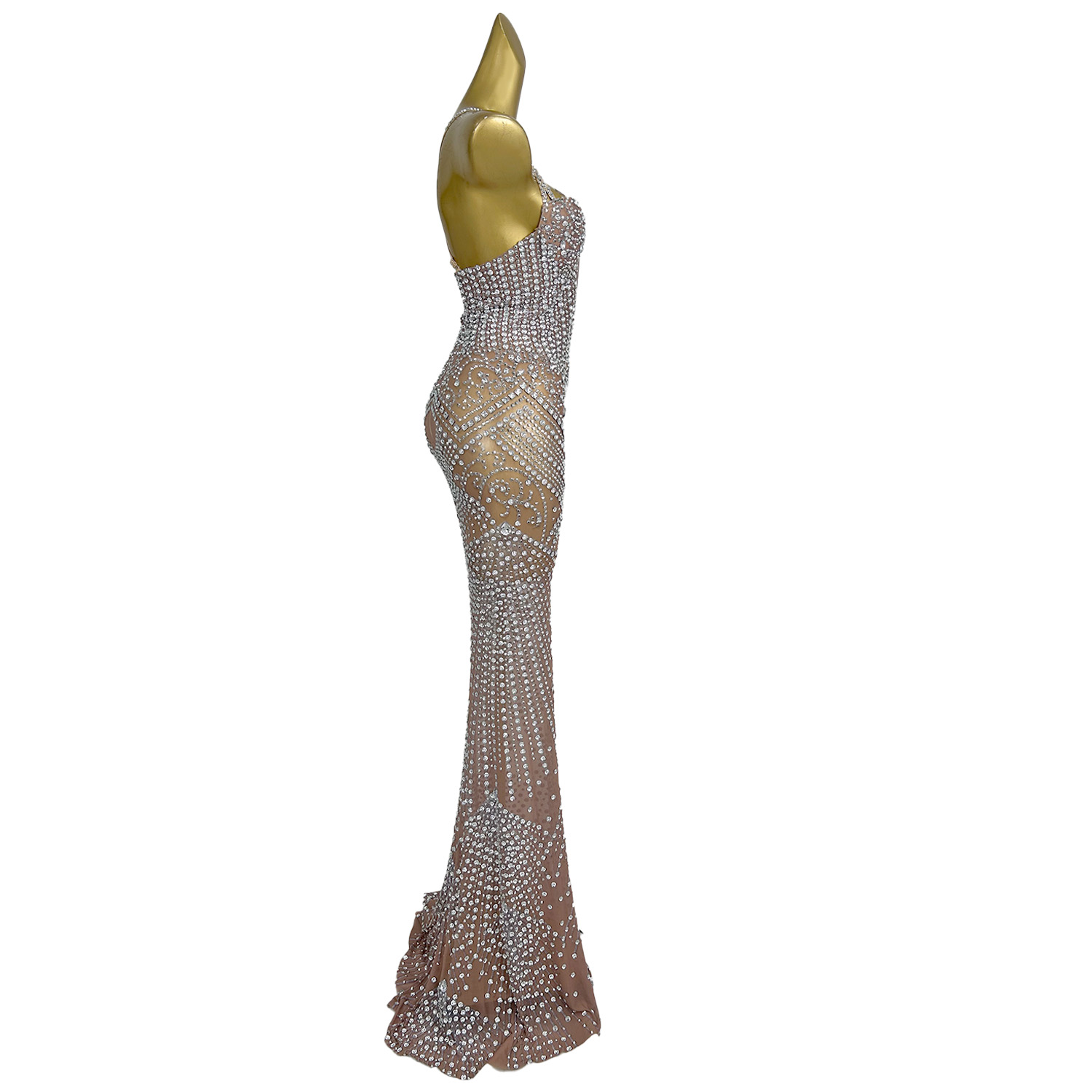 Sexy Durchsichtiges Bankett-Pa – Women'S Formal Dinner Wear Bewertung und Preis