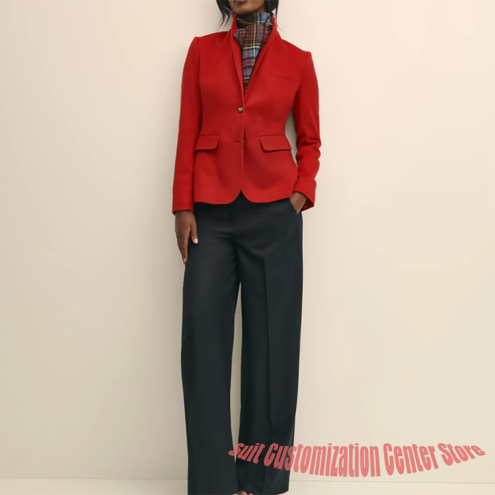 Marineblaue Wollkleidung für D – Women'S Formal Wear Pants Suit Bewertung und Preis