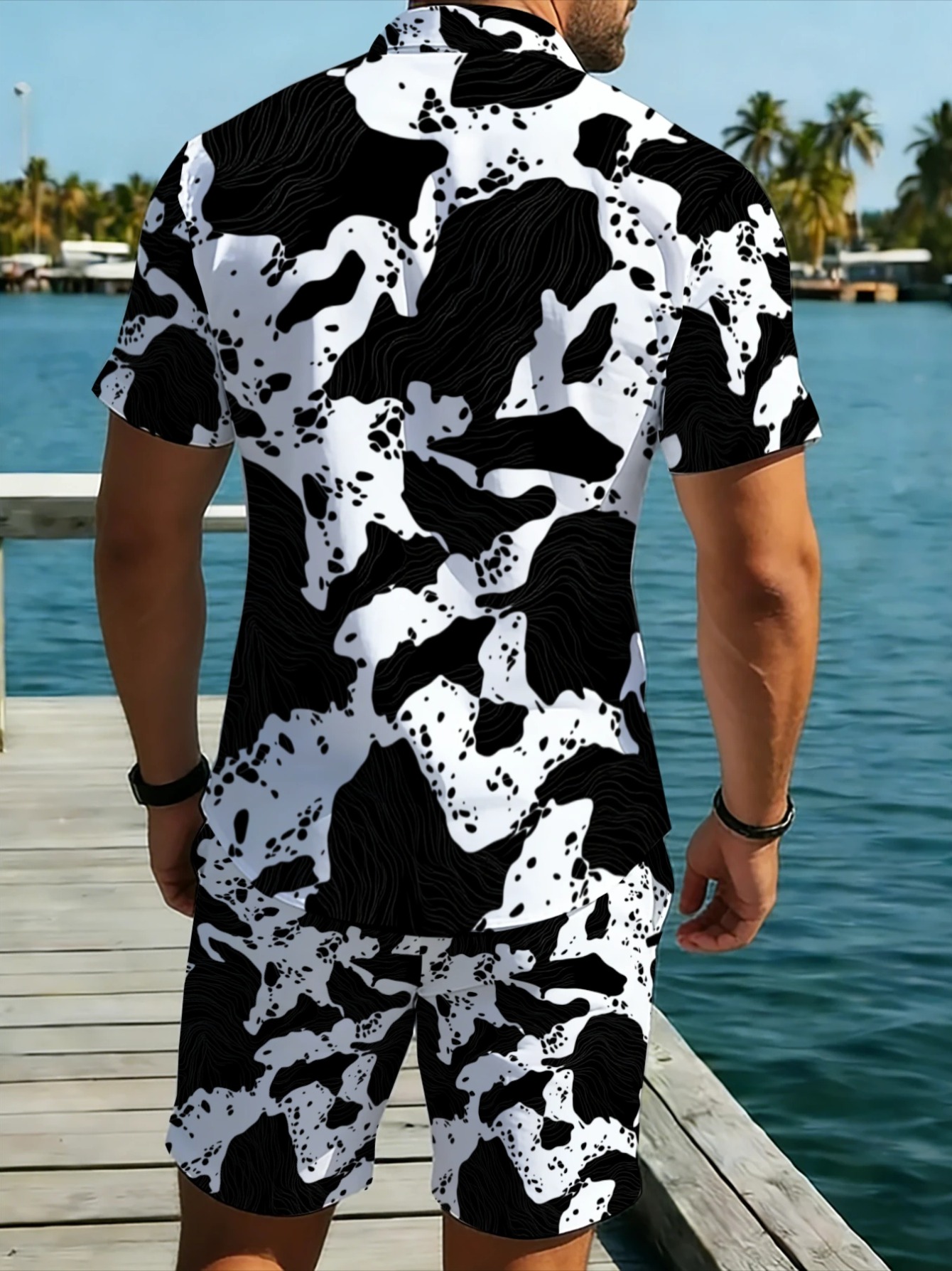 Monochromes, abstraktes Camouf – Monochrome Suit Set Bewertung und Preis
