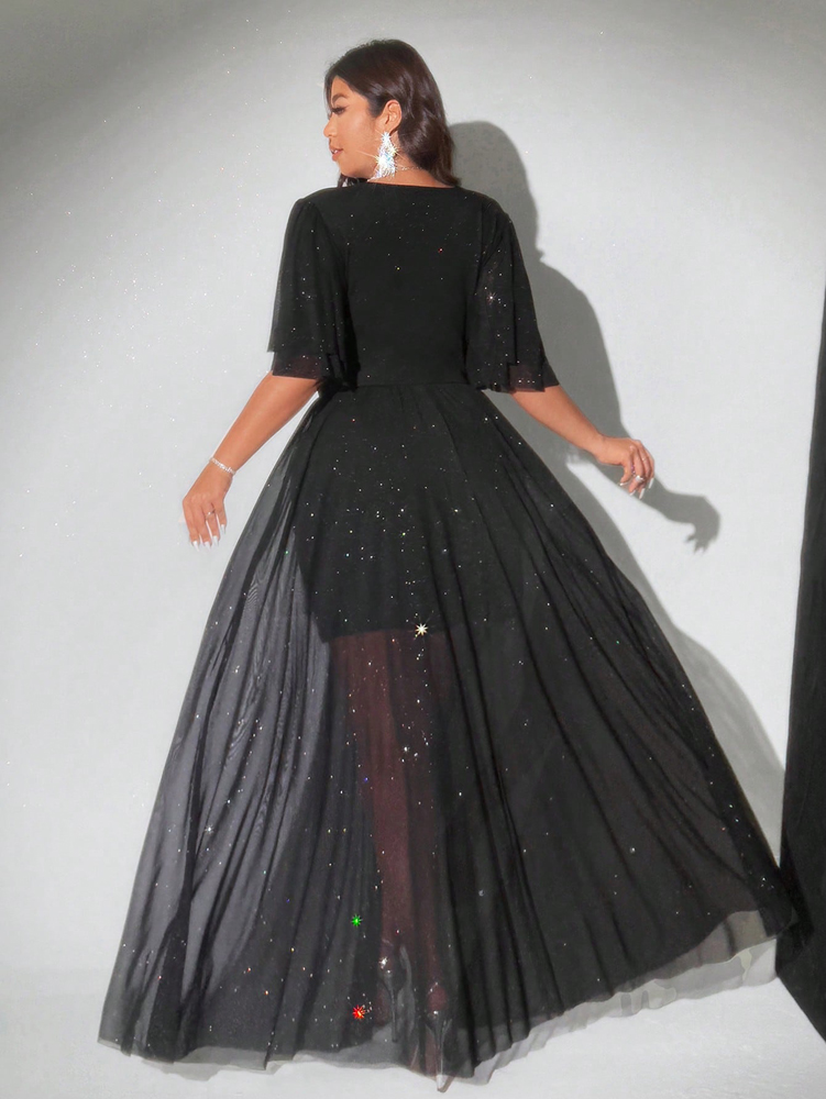 Glitzerndes Tüll-Partykleid in – Women Formal Wear Dress Bewertung und Preis