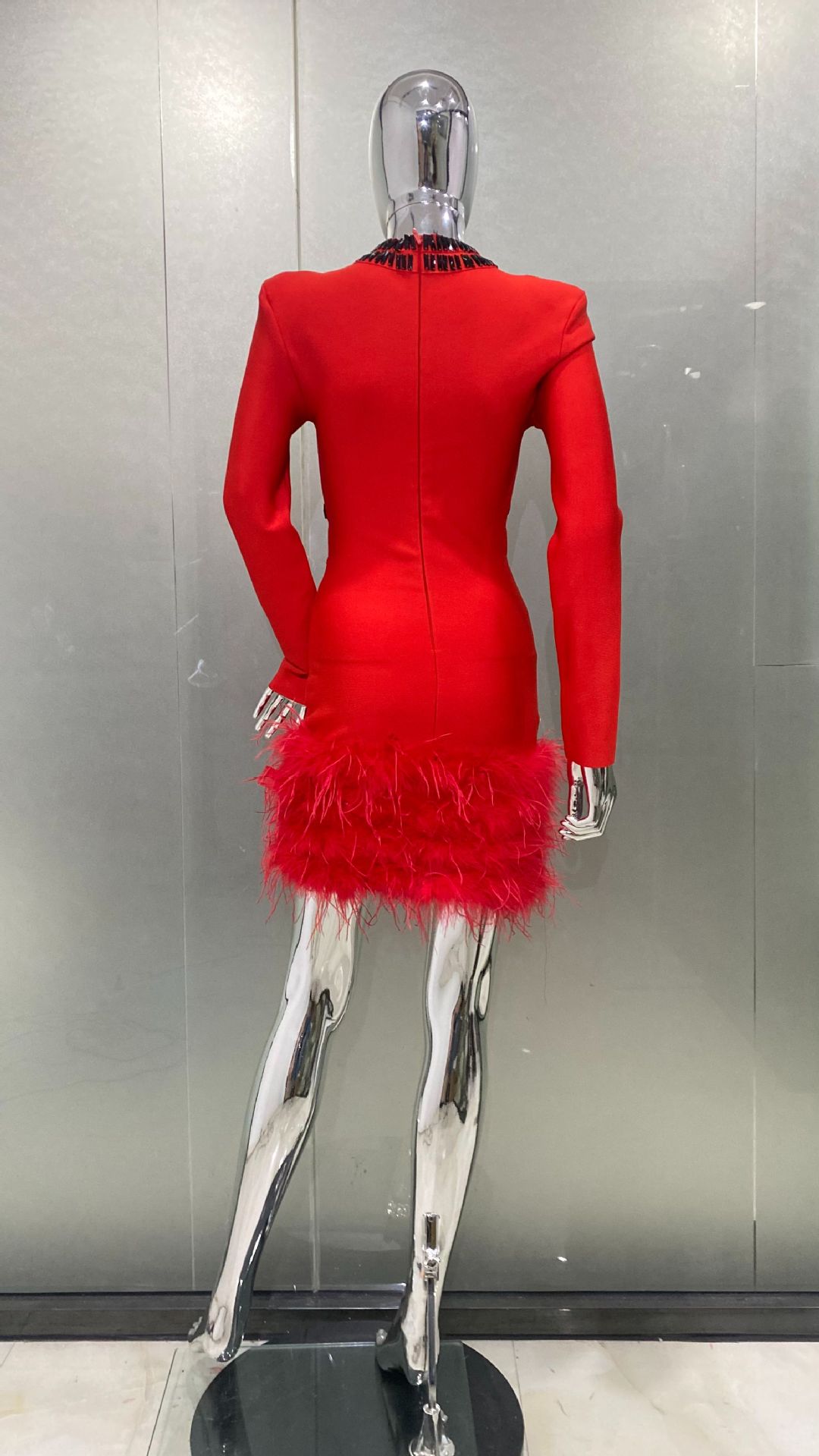 2026 Luxuriöses Straußenfeder- – Women'S Formal Dinner Wear Bewertung und Preis
