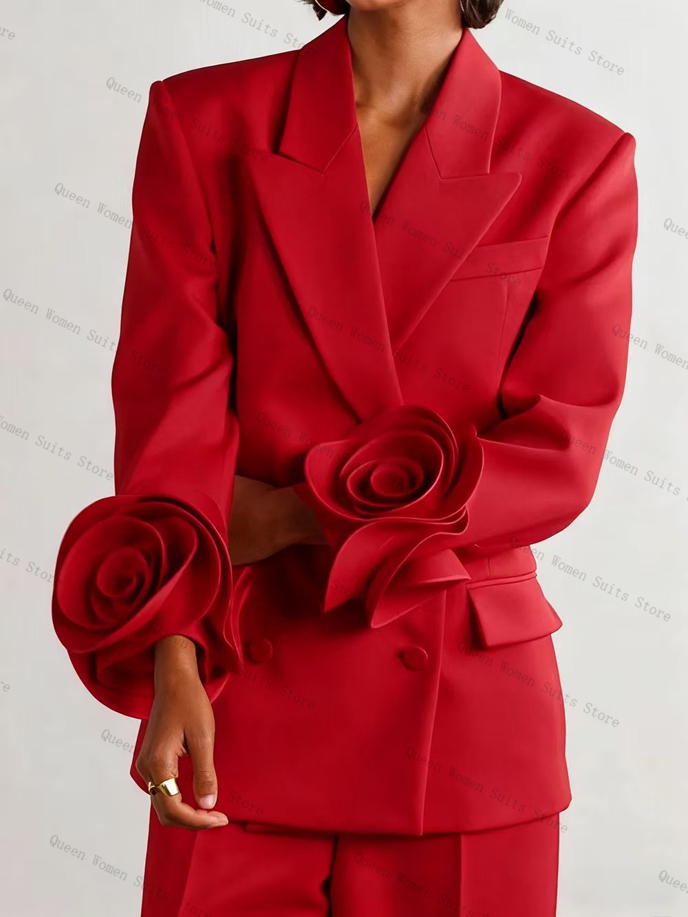 Luxuriöses rotes Damen-Anzug-S – Women Luxury Formal Wear Bewertung und Preis