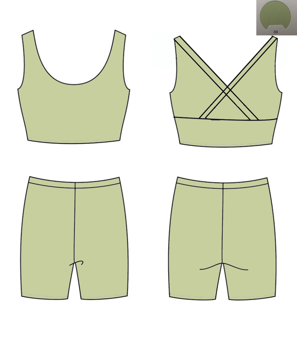 Einfarbiger Yoga-Anzug mit Rüc – Monochrome Suit Set Bewertung und Preis