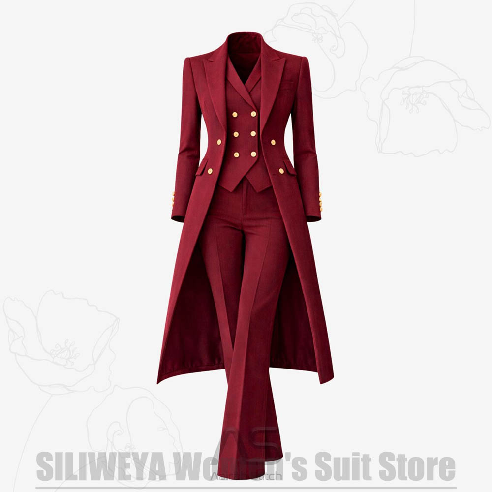 Damenanzug 3-teilig Doppelreih – Women Luxury Formal Wear Bewertung und Preis