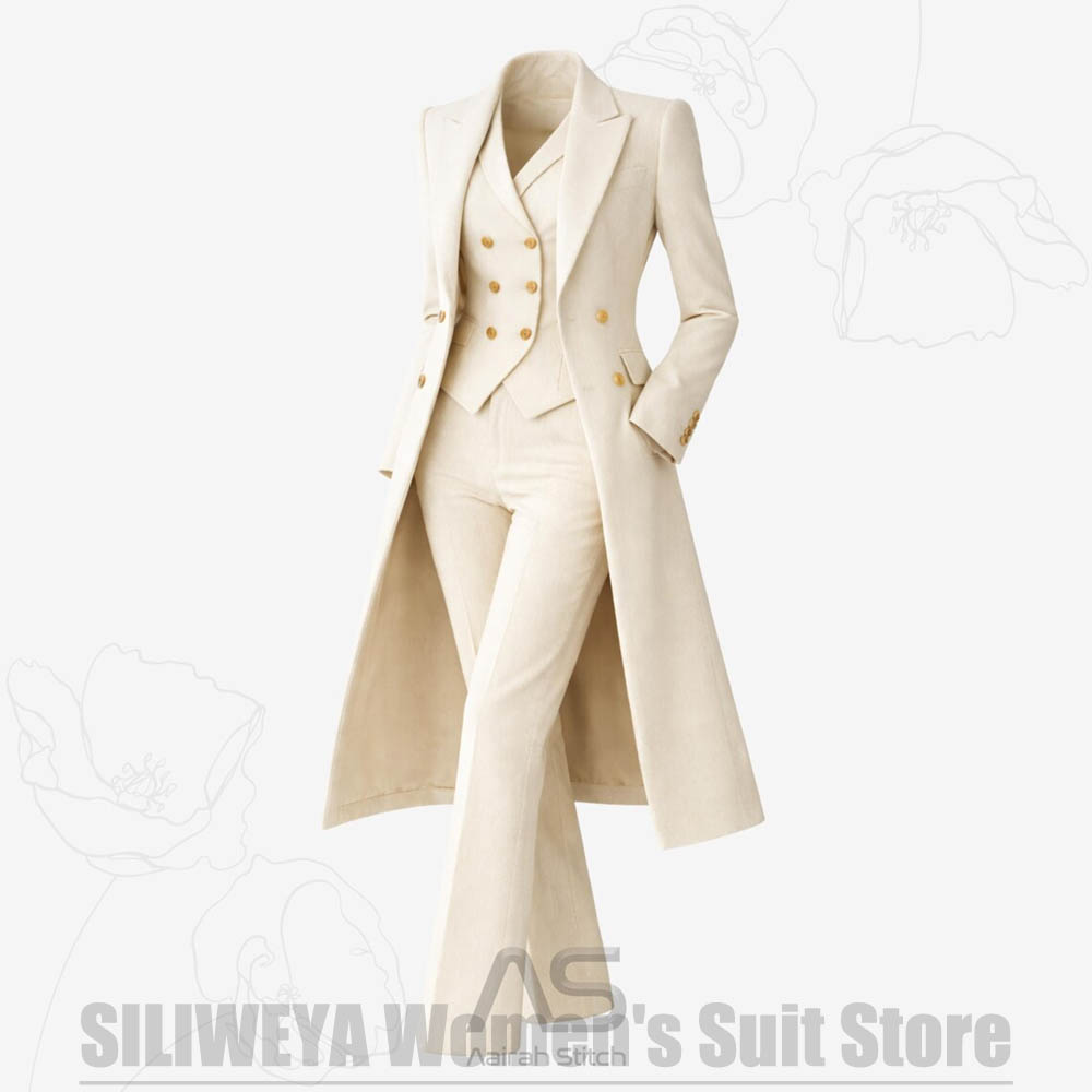 Damenanzug 3-teilig Doppelreih – Women Luxury Formal Wear Bewertung und Preis