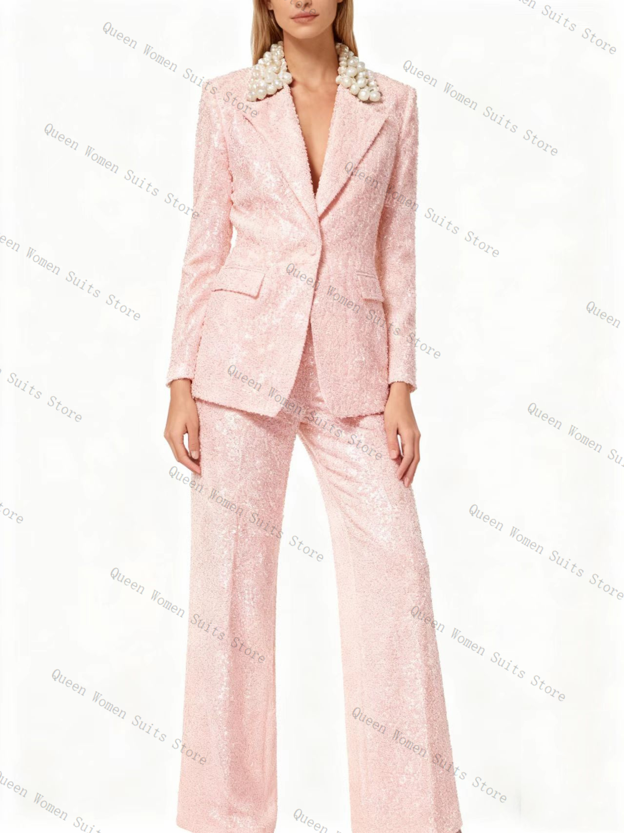 Luxuriöses Damen-Anzug-Set mit – Women Luxury Formal Wear Bewertung und Preis