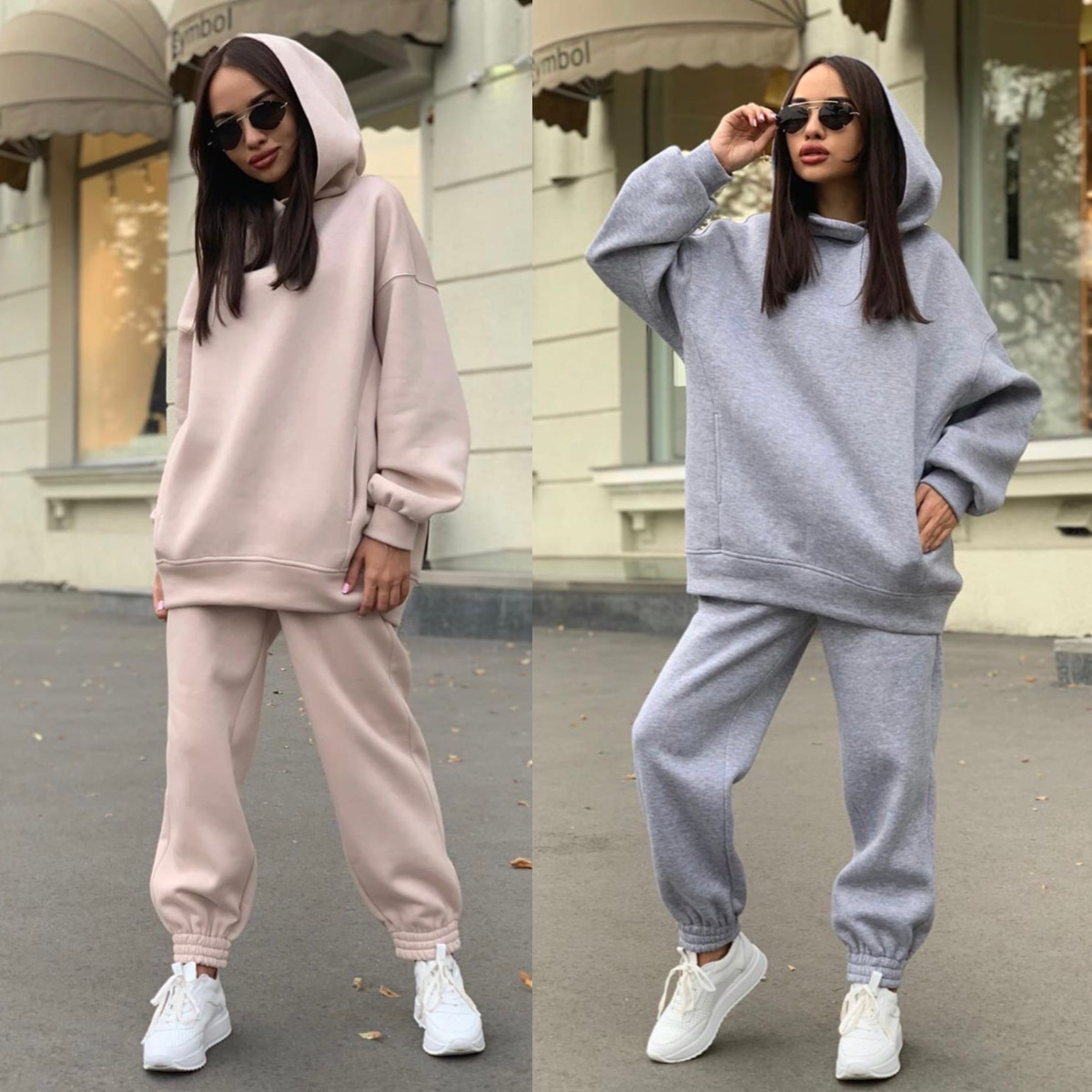 Einfarbiges Kapuzen-Hoodie-Set – Monochrome Suit Set Bewertung und Preis