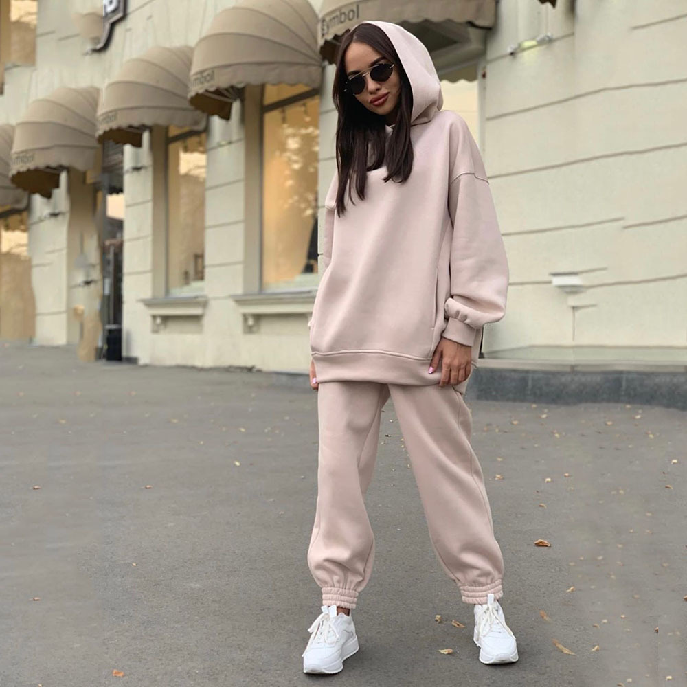Einfarbiges Kapuzen-Hoodie-Set – Monochrome Suit Set Bewertung und Preis