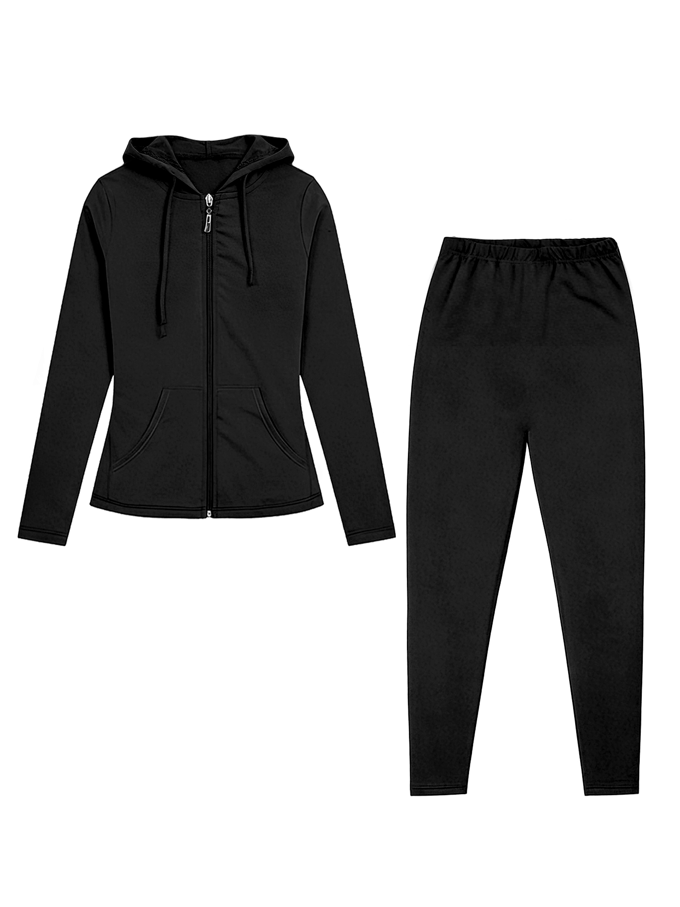 Einfarbiges Sportset mit Reißv – Monochrome Suit Set Bewertung und Preis
