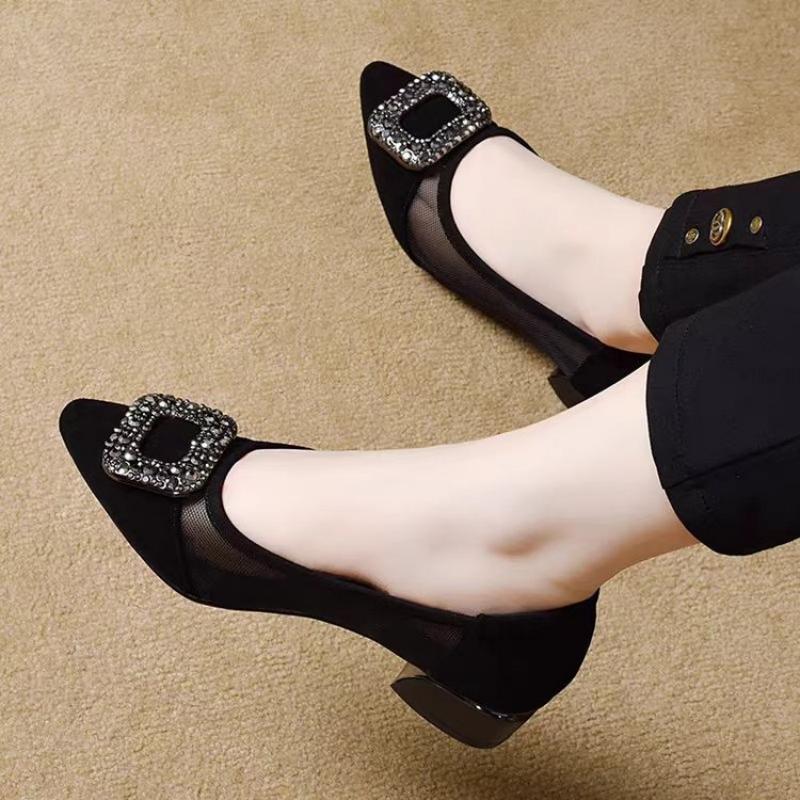 Elegante Spitze Mesh-Pumps mit – Women'S Work Fashion Bewertung und Preis