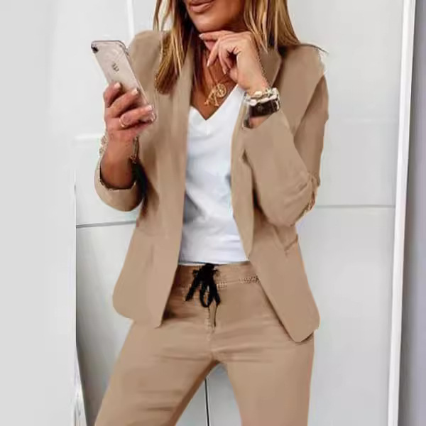 Frauen Monochrome Casual Busin – Monochrome Suit Set Bewertung und Preis